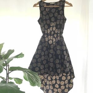 Dotted high low summer dress